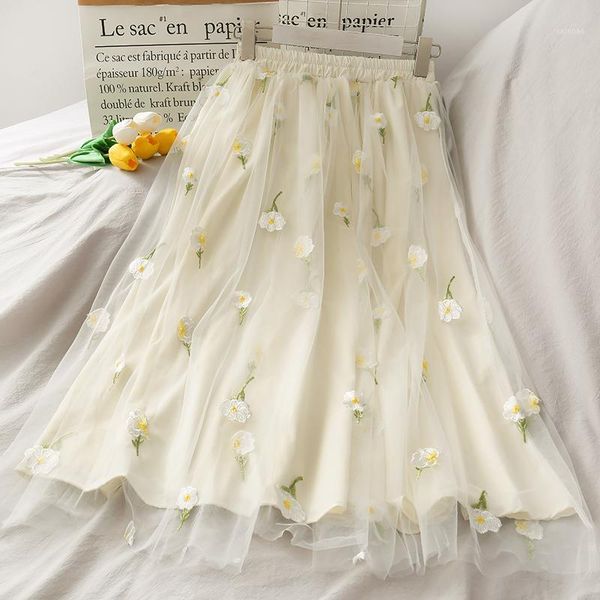 skirts mori girl sweet embroidery flower long midi skirt summer a-line party mesh fairy feather print lace tulle women saias, Black
skirts mori girl sweet embroidery flower long midi skirt summer a-line party mesh fairy feather print lace tulle women saias, Black