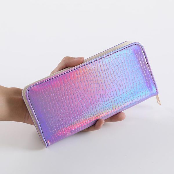 women leather hologram long wallet money bag silver standard females coin purse bank card holder phone, Red;black
women leather hologram long wallet money bag silver standard females coin purse bank card holder phone, Red;black