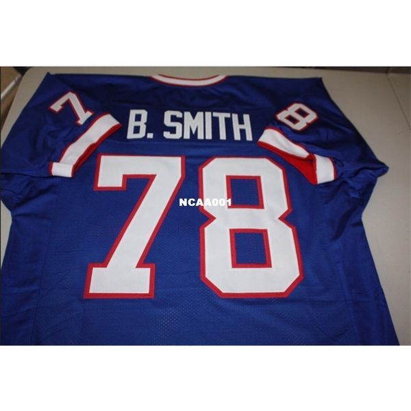 001 bruce smith #78 sewn stitched retro jersey full embroidery jersey size s-4xl or custom any name or number jersey, Black
001 bruce smith #78 sewn stitched retro jersey full embroidery jersey size s-4xl or custom any name or number jersey, Black