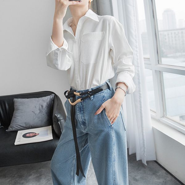 new arrival fashion spring blouse lady casual oversized street bf long sleeve single breasted sun protection wild loose shirt 347m, White
new arrival fashion spring blouse lady casual oversized street bf long sleeve single breasted sun protection wild loose shirt 347m, White