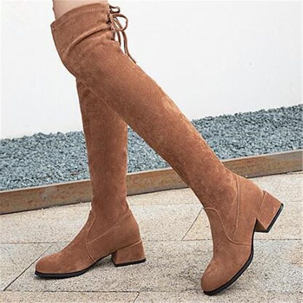 boots 2021 autumn winter over the knee women stretch fabric fashion thigh high lace up woman shoes long bota feminina 34-40, Black
boots 2021 autumn winter over the knee women stretch fabric fashion thigh high lace up woman shoes long bota feminina 34-40, Black