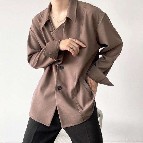 men's casual shirts wear fashion simple thick autumn winter shirt 2021 loose lapel single breasted long sleeve, White;black
men's casual shirts wear fashion simple thick autumn winter shirt 2021 loose lapel single breasted long sleeve, White;black