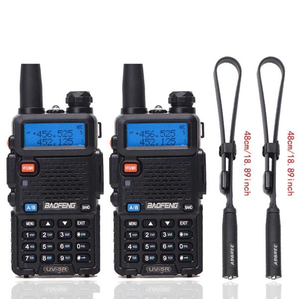 walkie talkie 2pcs baofeng uv-5r portable uv5r cb radio station 5w 128ch vhf uhf dual band uv 5r two way for hunting
walkie talkie 2pcs baofeng uv-5r portable uv5r cb radio station 5w 128ch vhf uhf dual band uv 5r two way for hunting