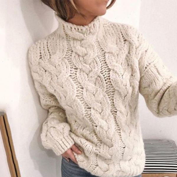 turtleneck women sweater autumn winter long sleeve jumper 2021 knitted thick loose fashion pullover femme streetwear, White;black
turtleneck women sweater autumn winter long sleeve jumper 2021 knitted thick loose fashion pullover femme streetwear, White;black