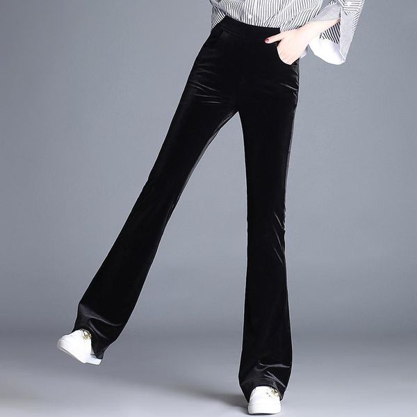 women's pants & capris autumn winter women fashion elegant slim casual velvet bell bottom ladies high waist skinny flare 8046, Black;white
women's pants & capris autumn winter women fashion elegant slim casual velvet bell bottom ladies high waist skinny flare 8046, Black;white