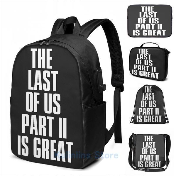 backpack funny graphic print the last of us part ii is great usb charge men school bags women bag travel laptop
backpack funny graphic print the last of us part ii is great usb charge men school bags women bag travel laptop