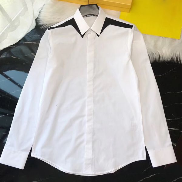 2021 new de algodo dos homens vestido camisa masculina ombro contraste decorao alta qualidade magro ajuste camisas casuais dy2281 xppq, White;black
2021 new de algodo dos homens vestido camisa masculina ombro contraste decorao alta qualidade magro ajuste camisas casuais dy2281 xppq, White;black