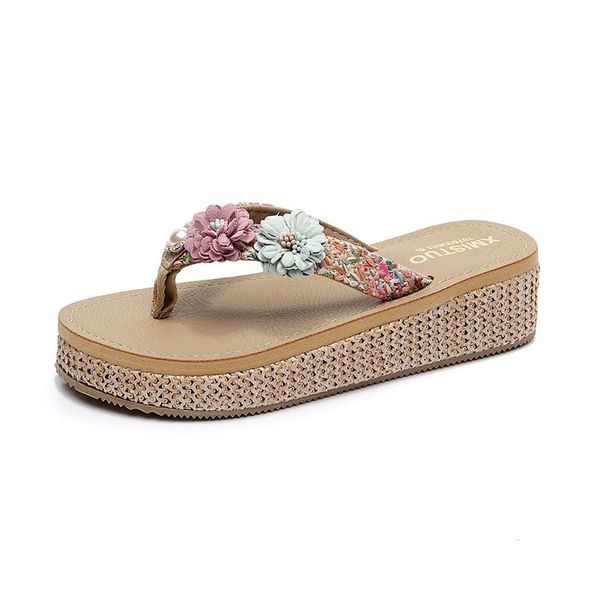 slippers women beach flip flops bohemia style 2021 summer platform shoes woman slip on flax sandals ethnic female flower slides, Black
slippers women beach flip flops bohemia style 2021 summer platform shoes woman slip on flax sandals ethnic female flower slides, Black