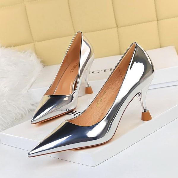 dress shoes bigtree patent leather woman pumps kitten heels metal heel women 2022 wedding fashion sexy, Black
dress shoes bigtree patent leather woman pumps kitten heels metal heel women 2022 wedding fashion sexy, Black