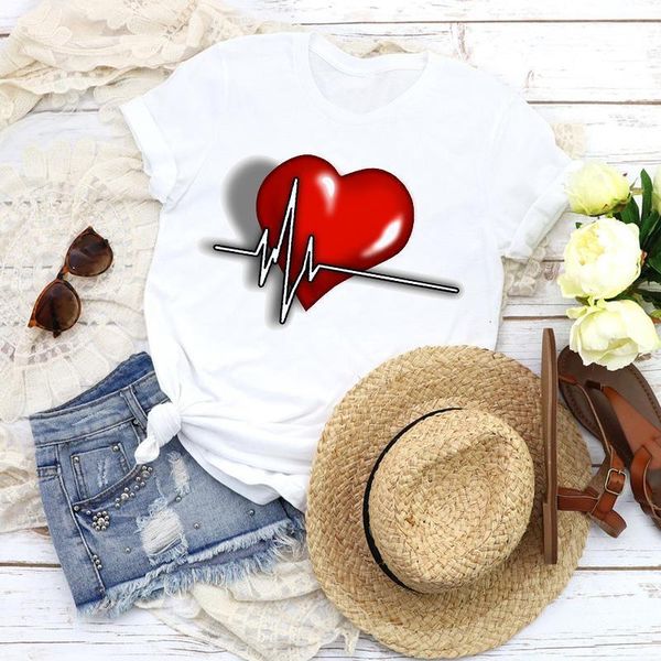 women graphic love heart printing sweet 90s fashion short sleeve print tees clothing female t shirt shirt womens t-shirt, White
women graphic love heart printing sweet 90s fashion short sleeve print tees clothing female t shirt shirt womens t-shirt, White