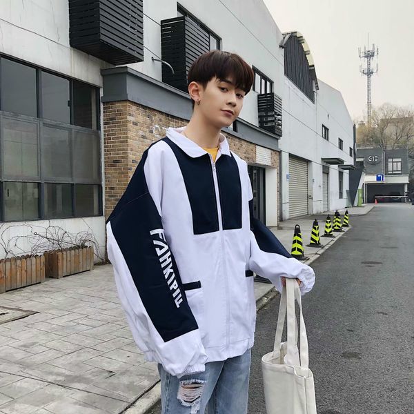 2021 thin jacket male tide brand spelling color work clothes loose coat student windbreaker street trend hip-hop japan style, Black;brown
2021 thin jacket male tide brand spelling color work clothes loose coat student windbreaker street trend hip-hop japan style, Black;brown
