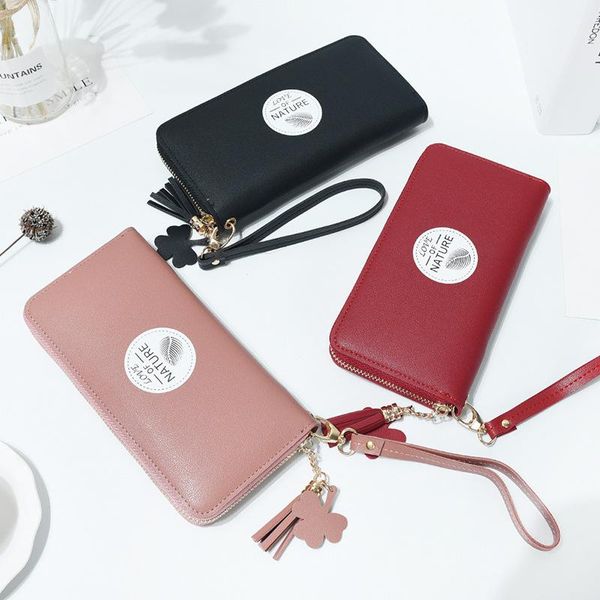 wallets women's clutch wallet pu leather women wristband leaf letter long zipper large capacity bag, Red;black
wallets women's clutch wallet pu leather women wristband leaf letter long zipper large capacity bag, Red;black