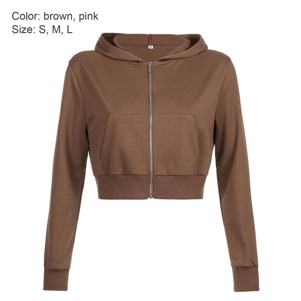 solid color women hooded sweatshirt autumn zip-up hooded coat short hoodies sweatshirts for women loose outerwear brown/pink, Gray
solid color women hooded sweatshirt autumn zip-up hooded coat short hoodies sweatshirts for women loose outerwear brown/pink, Gray