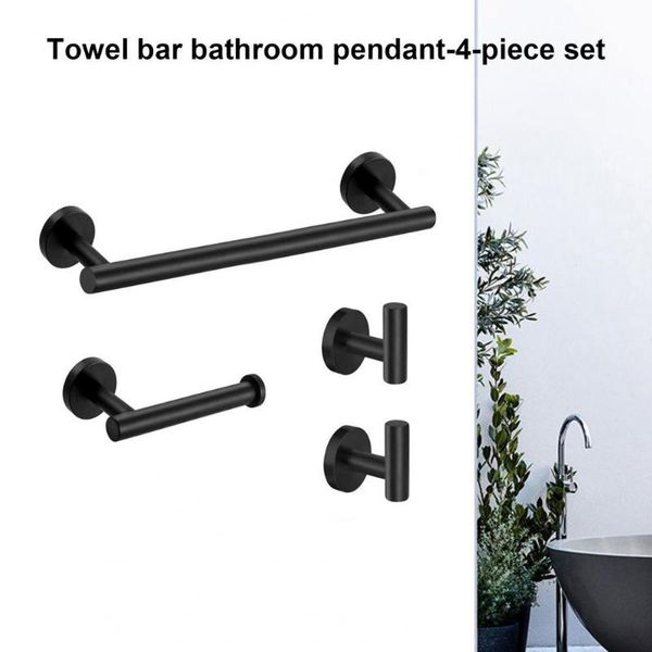 towel racks bathroom hardware set wall-mounted black/silver robe hook rail bar rack versatility stainless steel accessories
towel racks bathroom hardware set wall-mounted black/silver robe hook rail bar rack versatility stainless steel accessories