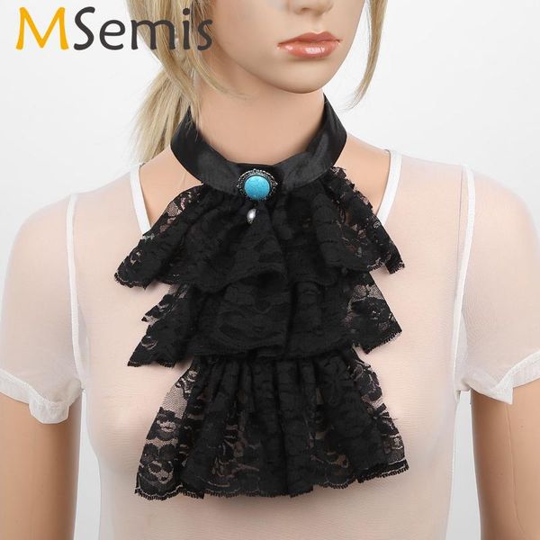 msemis men women victorian lace jabot detachabl steampunk neck wear collar stage party colonial pirate vampire costume accessory, Black;blue
msemis men women victorian lace jabot detachabl steampunk neck wear collar stage party colonial pirate vampire costume accessory, Black;blue