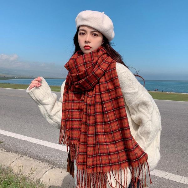 scarves 2021 autumn winter scarf female shawls long classic women korea style, Blue;gray
scarves 2021 autumn winter scarf female shawls long classic women korea style, Blue;gray