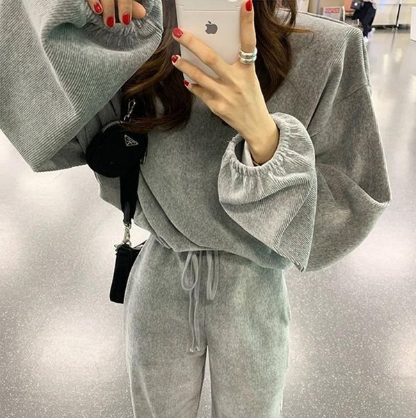two piece dress 2021 spring ladies outfit tracksuits casual fashion movement o-neck loose + long pants women pant 2 set, White
two piece dress 2021 spring ladies outfit tracksuits casual fashion movement o-neck loose + long pants women pant 2 set, White