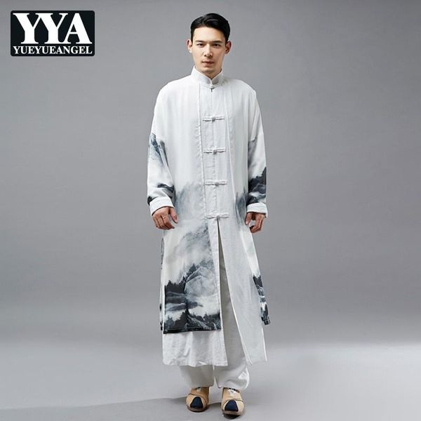 men's jackets fashion men casual robe jacket chinese style spliced cotton linen long trench coat brand split male outerwear, Black;brown
men's jackets fashion men casual robe jacket chinese style spliced cotton linen long trench coat brand split male outerwear, Black;brown
