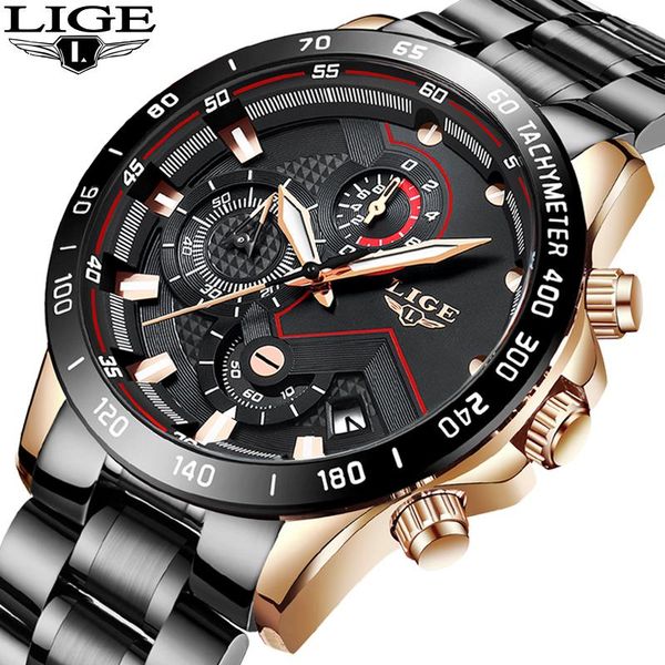 wristwatches 2021 lige sport chronograph mens watches full steel quartz clock waterproof big dial watch relogio masculino, Slivery;brown
wristwatches 2021 lige sport chronograph mens watches full steel quartz clock waterproof big dial watch relogio masculino, Slivery;brown