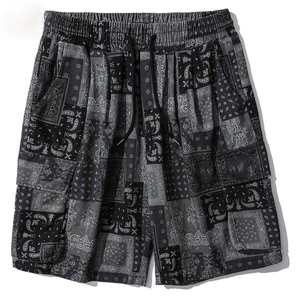 men's shorts hip hop men vintage plaid print multi-pocket baggy cozy beach bermuda casual summer high street knee-length pants, White;black
men's shorts hip hop men vintage plaid print multi-pocket baggy cozy beach bermuda casual summer high street knee-length pants, White;black