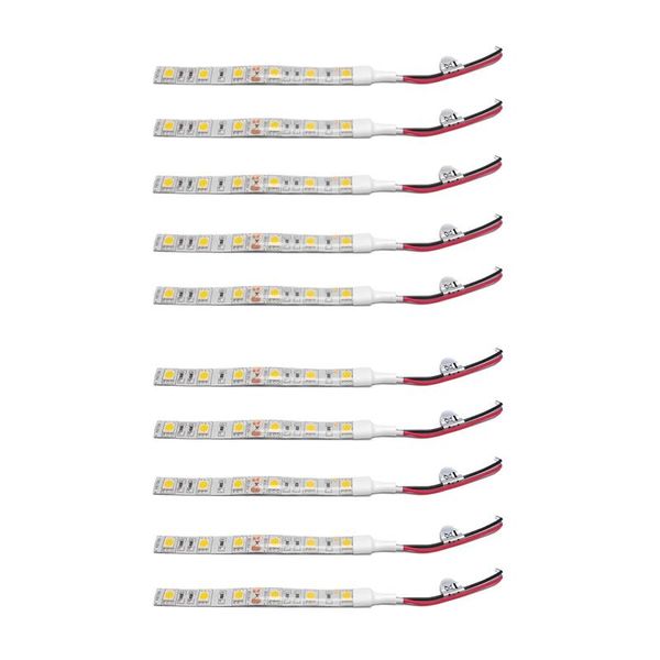 strips 10pcs 10cm waterproof led strip lights dc 12v caravan boat car white & warm 
strips 10pcs 10cm waterproof led strip lights dc 12v caravan boat car white & warm