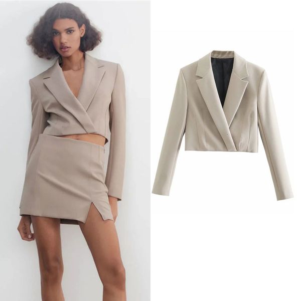 spring women's wear professional fashion style slim fit short suit coat, Black;brown
spring women's wear professional fashion style slim fit short suit coat, Black;brown