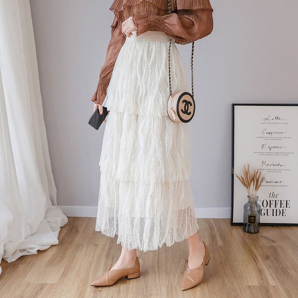 2021 new spring summer women mesh princess fairy style tulle a-line pleated skirt long elastic waist skirts dmm7, Black
2021 new spring summer women mesh princess fairy style tulle a-line pleated skirt long elastic waist skirts dmm7, Black