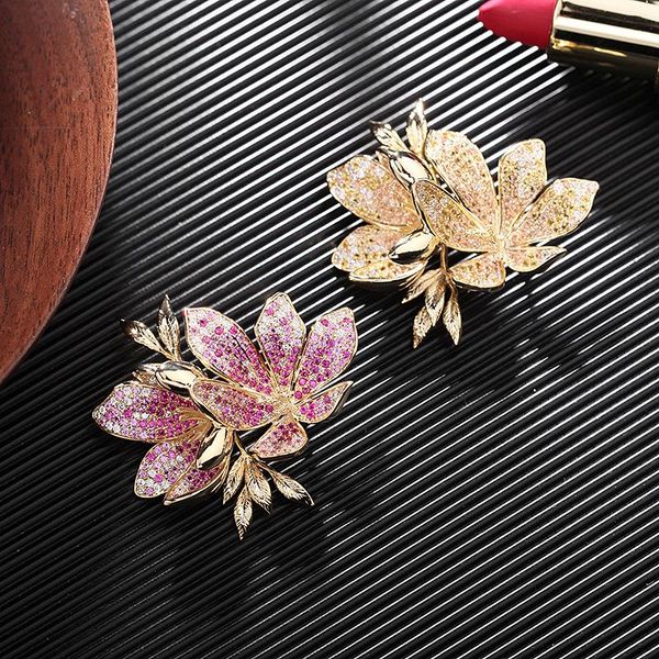 pins, brooches okily elegant plant for women fashion zirconia pin wedding accessories 2 colors cz flower broochpins gift, Gray
pins, brooches okily elegant plant for women fashion zirconia pin wedding accessories 2 colors cz flower broochpins gift, Gray