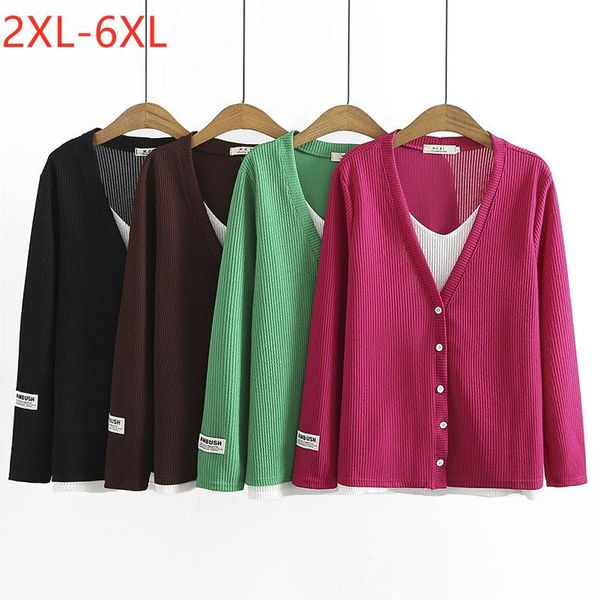 plus size t-shirt 2021 autumn winter knit for women large pullover long sleeve slim elastic red v-neck sweater 3xl 4xl 5xl 6xl, Black
plus size t-shirt 2021 autumn winter knit for women large pullover long sleeve slim elastic red v-neck sweater 3xl 4xl 5xl 6xl, Black