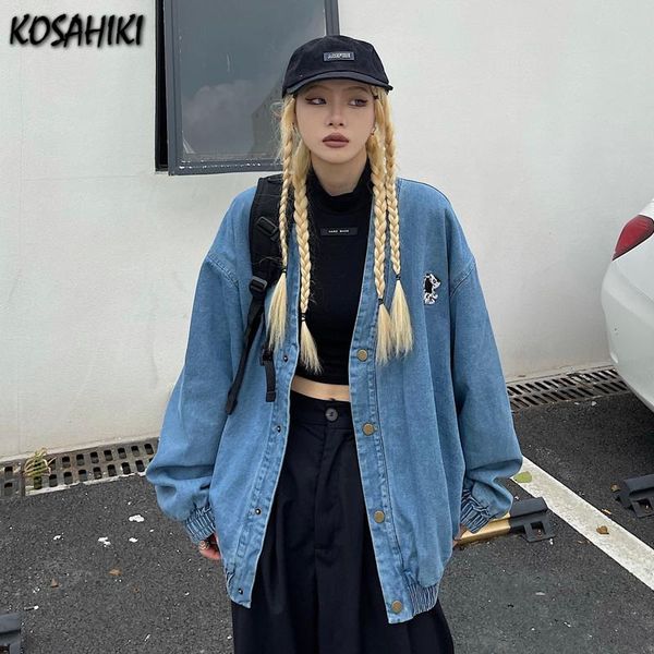women's jackets kosahiki women denim jacket feminine spring autumn harajuku embroidery jeans coat outerwear female streetwear veste fem, Black;brown
women's jackets kosahiki women denim jacket feminine spring autumn harajuku embroidery jeans coat outerwear female streetwear veste fem, Black;brown