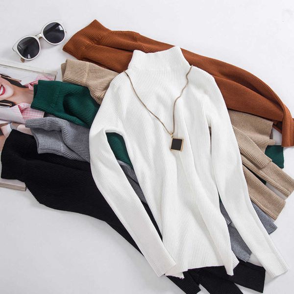jocoo jolee korean solid turtleneck knitted sweater elegant solid slim pullovers women autumn winter soft wild jumpers tight 210619, White;black
jocoo jolee korean solid turtleneck knitted sweater elegant solid slim pullovers women autumn winter soft wild jumpers tight 210619, White;black