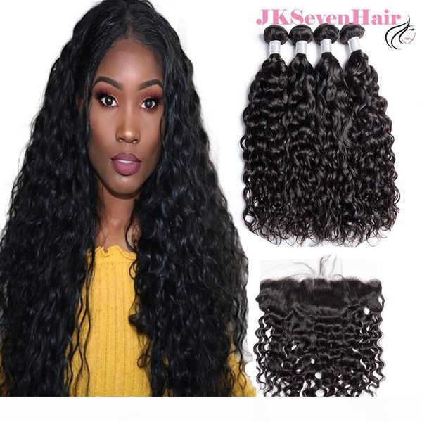 12a grade water wave brazilian virgin hair bundles 4pcs with 13x4inch lace frontal peruvian indian malaysian hair weaves with frontal, Black
12a grade water wave brazilian virgin hair bundles 4pcs with 13x4inch lace frontal peruvian indian malaysian hair weaves with frontal, Black