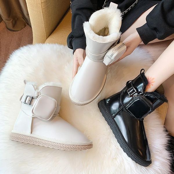 boots pocket bag snow women's fur one winter plus velvet thick warm cotton shoes a pedal waterproof, Black
boots pocket bag snow women's fur one winter plus velvet thick warm cotton shoes a pedal waterproof, Black