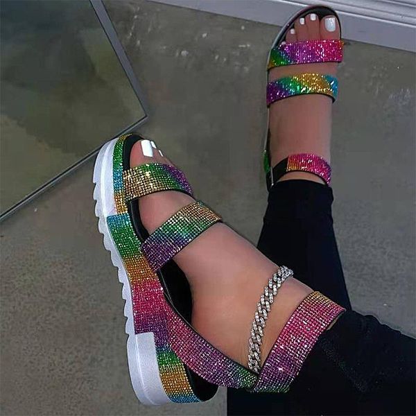 sandals woman crystal 2021 women's summer slides women non slip wedges ladies comfortable footwear plus size female beach shoes, Black
sandals woman crystal 2021 women's summer slides women non slip wedges ladies comfortable footwear plus size female beach shoes, Black