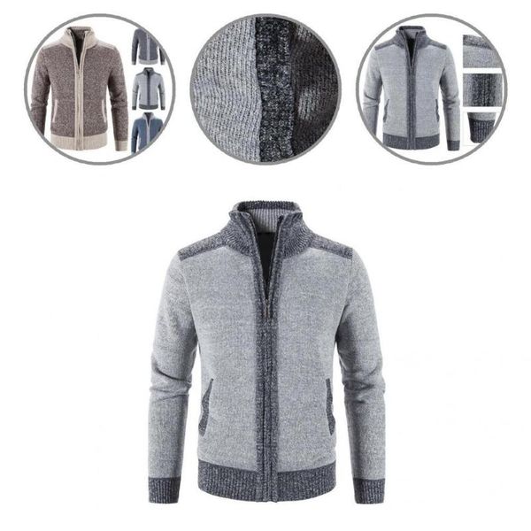 men's sweaters zipper closure skin-touch men pockets knitted sweater coat for daily wear, White;black
men's sweaters zipper closure skin-touch men pockets knitted sweater coat for daily wear, White;black