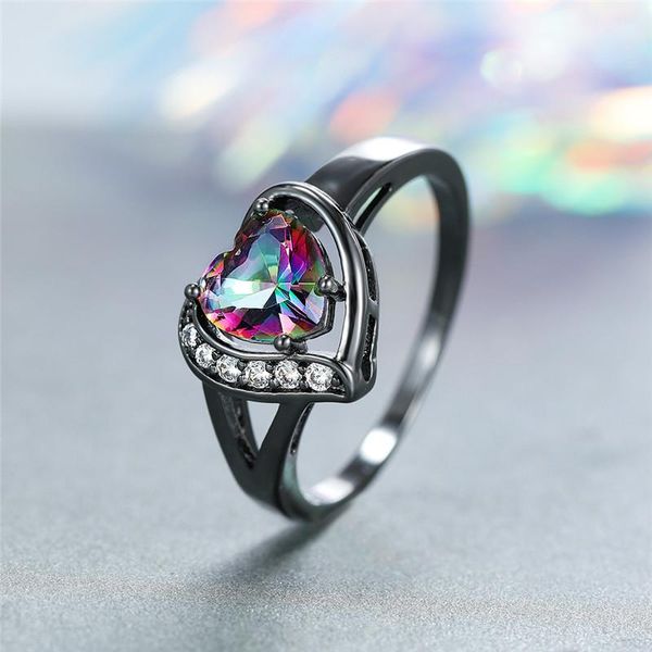 wedding rings charm multicolor heart zircon engagement for women vintage black gold filled rainbow cz stone ring female luxury jewelry, Slivery;golden
wedding rings charm multicolor heart zircon engagement for women vintage black gold filled rainbow cz stone ring female luxury jewelry, Slivery;golden