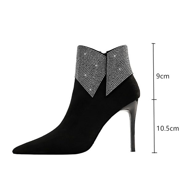 boots fashion faux suede women ankle elegant pointed toe stiletto heeled autumn winter office lady shoes high heels short boots wqik, Black
boots fashion faux suede women ankle elegant pointed toe stiletto heeled autumn winter office lady shoes high heels short boots wqik, Black