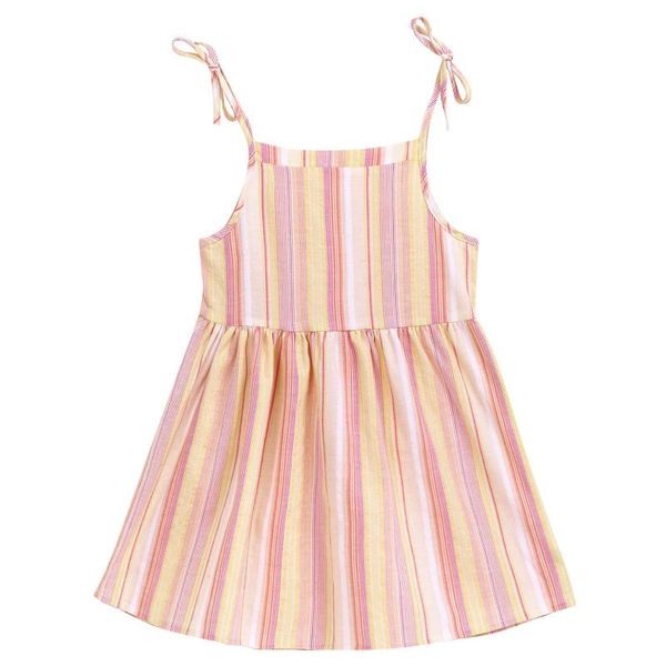 girl's dresses strappy baby girl dress clothes born infant girls sleeveless stripe slip beach princess vestidos#45, Red;yellow
girl's dresses strappy baby girl dress clothes born infant girls sleeveless stripe slip beach princess vestidos#45, Red;yellow