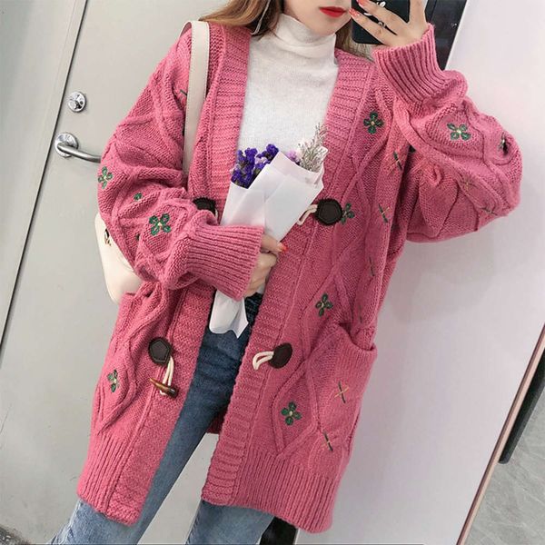 fashion clothing winter spring and 2020 women's new autumn loose outer wear medium length sweater foreign style knitted cardigan luxury, White;black
fashion clothing winter spring and 2020 women's new autumn loose outer wear medium length sweater foreign style knitted cardigan luxury, White;black