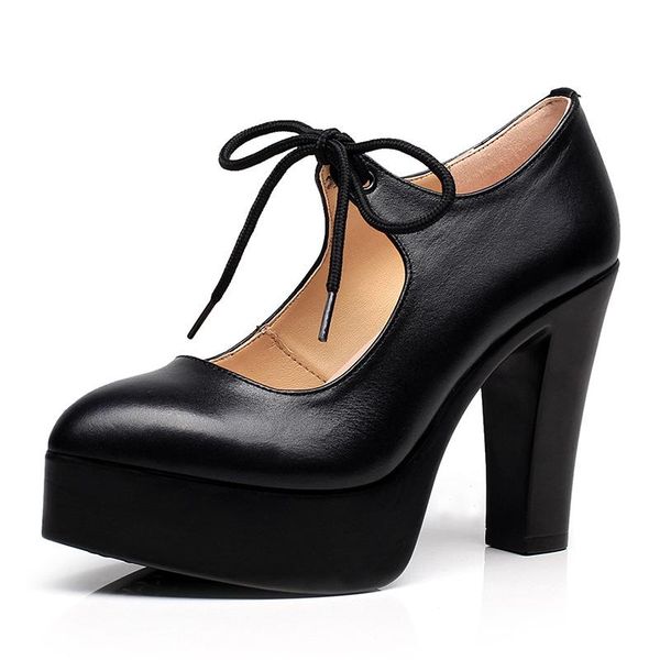 dress shoes lace up block heel platform pumps women genuine leather 2021 spring high heels office wedding shoe white, Black
dress shoes lace up block heel platform pumps women genuine leather 2021 spring high heels office wedding shoe white, Black