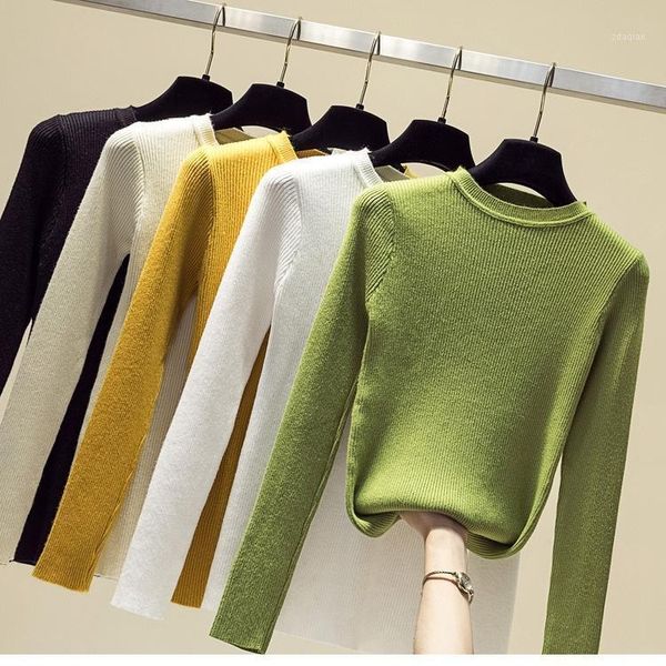 women's sweaters tingyili soft sweater autumn basic long sleeve knitted pullover beige green yellow red gray pink black white women, White;black
women's sweaters tingyili soft sweater autumn basic long sleeve knitted pullover beige green yellow red gray pink black white women, White;black