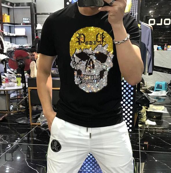 new three color t-shirt stylish 2021 short sleeve breathable rhinestones brand tshirt men streetwear m-5xl fj4s, White;black
new three color t-shirt stylish 2021 short sleeve breathable rhinestones brand tshirt men streetwear m-5xl fj4s, White;black