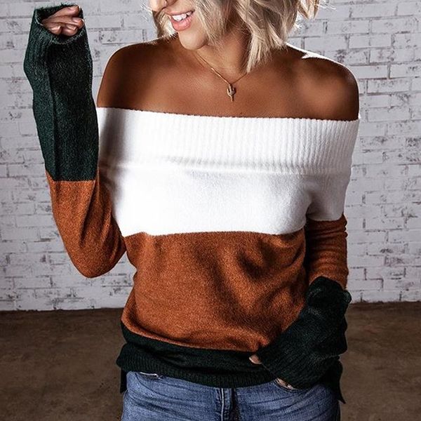 women's sweaters fashion off-the-shoulder sweater women jumper autumn winter strapless pullover long sleeve knitwear female streetwear, White;black
women's sweaters fashion off-the-shoulder sweater women jumper autumn winter strapless pullover long sleeve knitwear female streetwear, White;black