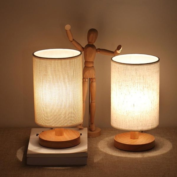 usb bedside table lamp modern led desk light with fabric shade and wood base for household bedroom ornaments
usb bedside table lamp modern led desk light with fabric shade and wood base for household bedroom ornaments
