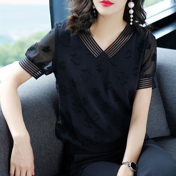 women spring shirt summer style chiffon blouses shirts lady casual short puff sleeve v neck loose solid blusas zz0843, White
women spring shirt summer style chiffon blouses shirts lady casual short puff sleeve v neck loose solid blusas zz0843, White