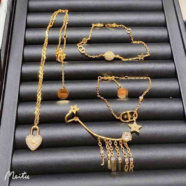 75% off outlet online family necklace bracelet earrings women's letter chain fashion net red same high version necklace earrings, Golden
75% off outlet online family necklace bracelet earrings women's letter chain fashion net red same high version necklace earrings, Golden
