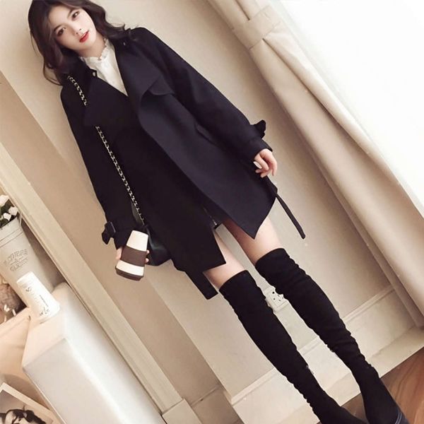 windbreaker women's middle long 2020 new winter versatile small korean loose temperament coat spring and autumn, Tan;black
windbreaker women's middle long 2020 new winter versatile small korean loose temperament coat spring and autumn, Tan;black