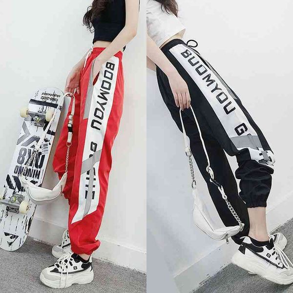 women's jeans autumn hip hop sports pants female korean loose casual trousers elastic waist ankle banded letter refleve v0dl, Blue
women's jeans autumn hip hop sports pants female korean loose casual trousers elastic waist ankle banded letter refleve v0dl, Blue