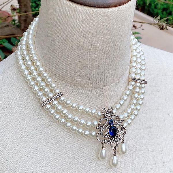 chains multi-layer vintage flower pearl necklace sweater chain lady natural button long pendant, Silver
chains multi-layer vintage flower pearl necklace sweater chain lady natural button long pendant, Silver