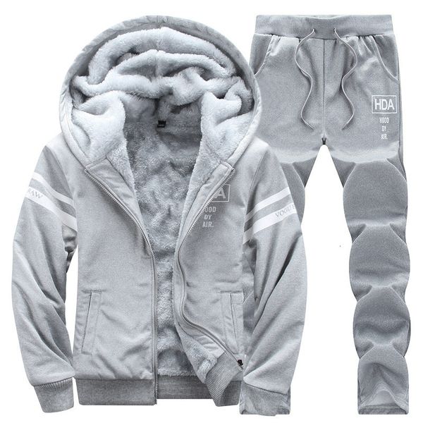 2021 new causal tracksuits men set hooded thicken fleece hoodies + sweatpant winter spring sweatshirt sportswear male letter print bv6y, Gray
2021 new causal tracksuits men set hooded thicken fleece hoodies + sweatpant winter spring sweatshirt sportswear male letter print bv6y, Gray